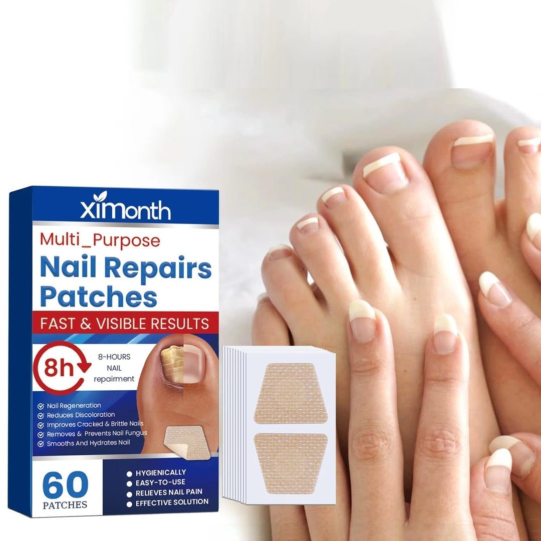 60er Set atmungsaktive Nagelpflege-Pflaster zur Behandlung von Fuß- & Fingernägeln.