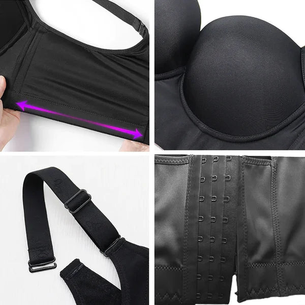 Rückansicht: Glättender Damen BH für eine makellose Rückenpartie, ideal unter figurbetonter Kleidung.