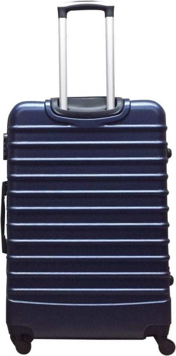 Vielseitiges dunkelblaues Hartschalen-Kofferset, 2-teilig, für Kurztrip (S) & Langzeitreise (XL).