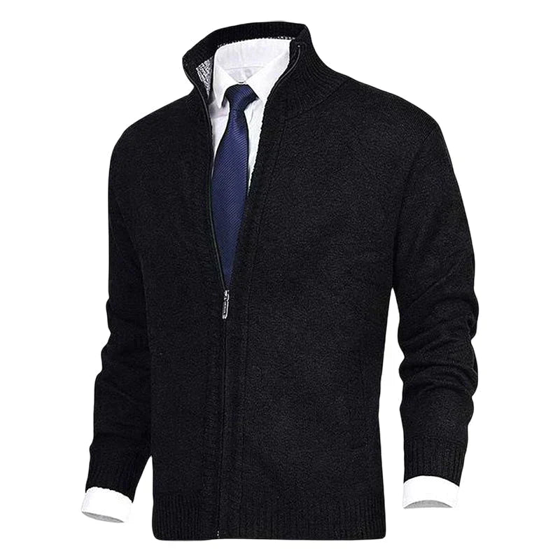 Stilvolle Herren Weste mit Reißverschluss, ideal für den Übergang. Kombinierbar für Business-Casual und Freizeit.