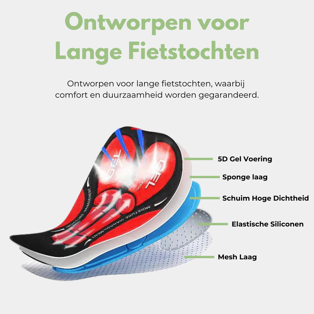 Funktionelle Unisex-Fahrradshorts mit Gelpolster, perfekt für sommerliche Outdoor-Aktivitäten.