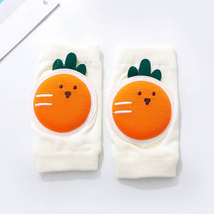 Rosa Baby Knieschoner zum Krabbeln, ein süßes und nützliches Babyaccessoire.