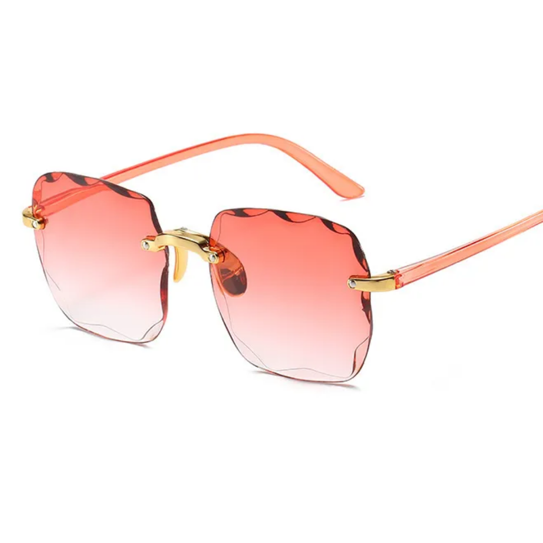 Zeitlose Unisex Randlos-Sonnenbrille Vintage. UV400 Modeaccessoire für Schutz & Stil.