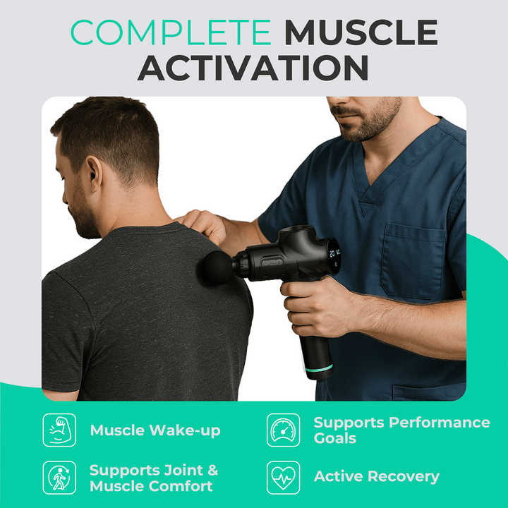 Die leise Massagepistole: Ihr Partner für Muskelregeneration, Fitness und Wellness.