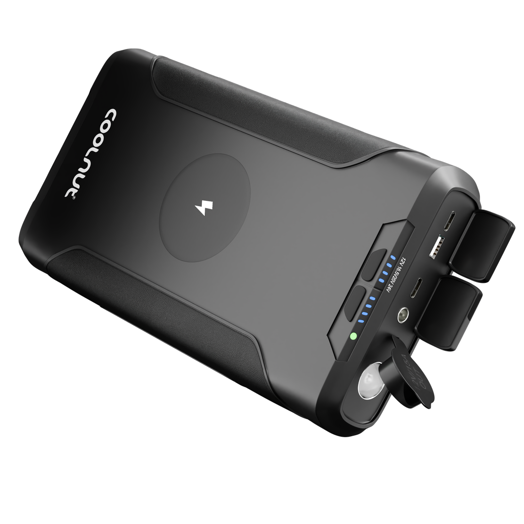 Powerstation mit USB-C, USB-A und AC-Anschlüssen, 222 Wh für alle Geräte mobil laden.