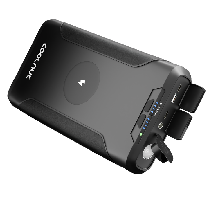 Powerstation mit USB-C, USB-A und AC-Anschlüssen, 222 Wh für alle Geräte mobil laden.