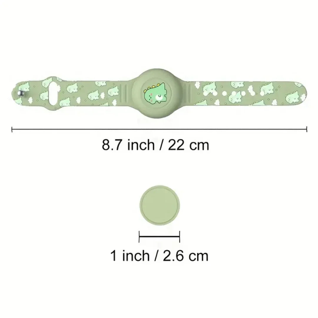 Geschenkidee für Kinder: Stylisches Airtag-Armband zur Kindersicherung, bunt und praktisch.