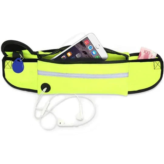 Ergonomische Freihand-Hundeleine mit bequemem Hüftgurt für entspanntes Jogging und Wandern mit Hund.
