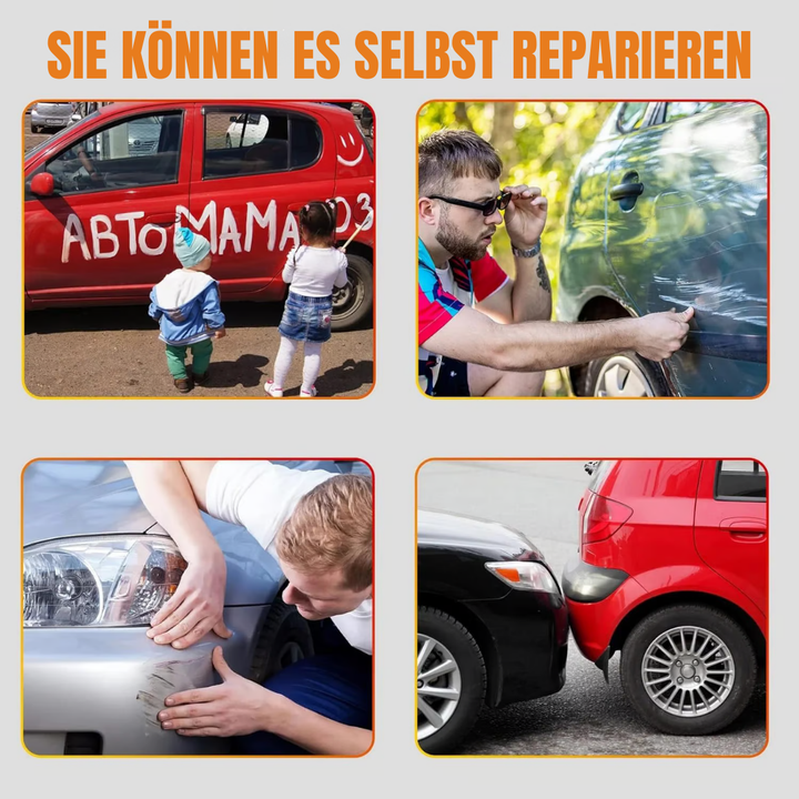 Schnelle Autopflege: Lackreparaturstift für einfache Beseitigung von Kratzern und Schutz vor Rost auf Autolack.