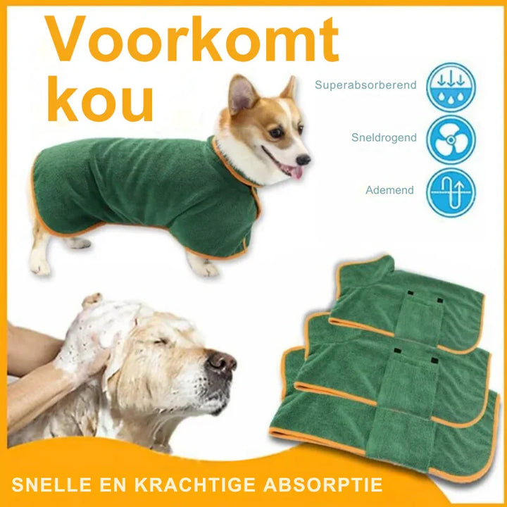 Komfortabler Hundebademantel für einfache Hundepflege, schnelltrocknend nach jedem Abenteuer.