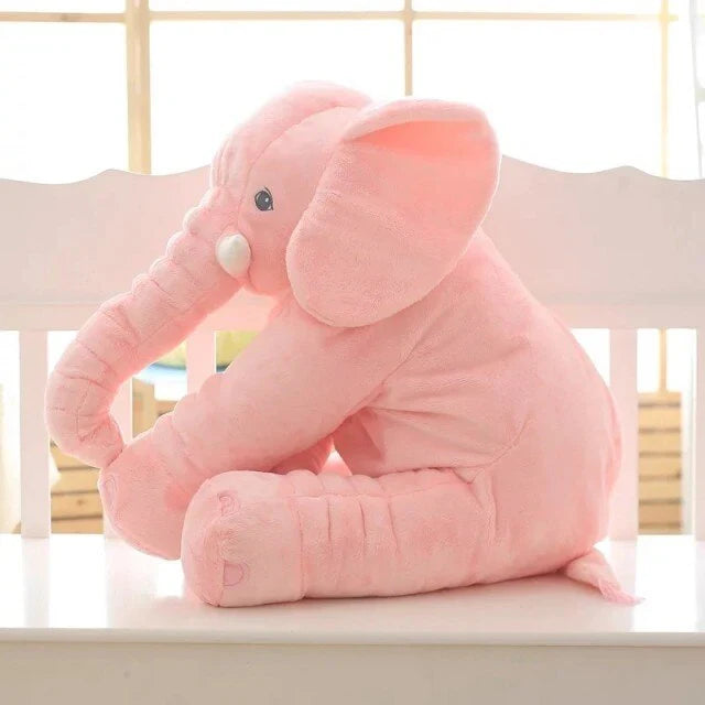 Niedliches Plüsch Elefant Kissen als Geschenkidee für Kinder; ein weiches Kuscheltier für Jungen & Mädchen.