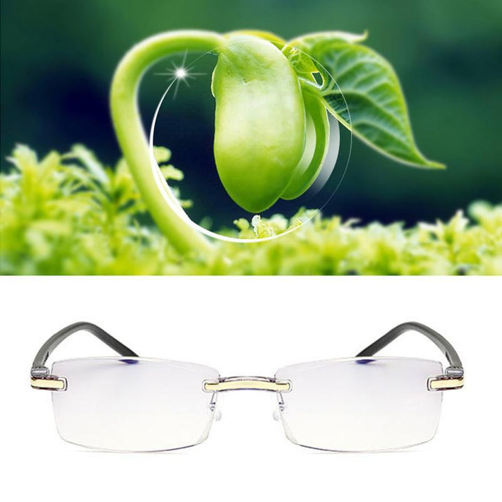 Technologisch fortschrittliche Unisex Gleitsichtbrille, progressiv, mit Blaulichtfilter für Augenschutz.