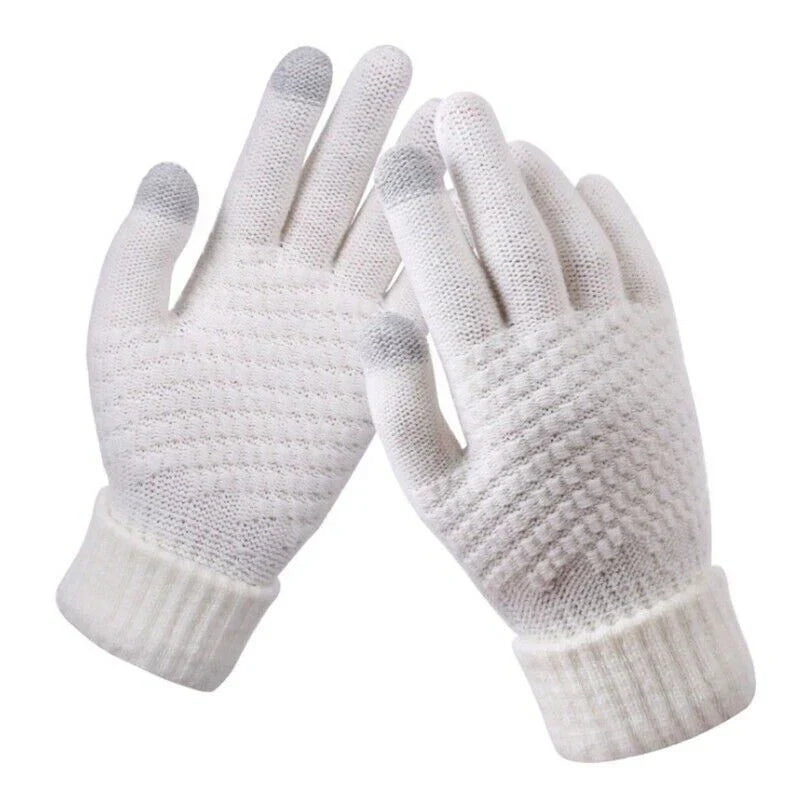 Praktische Unisex-Winterhandschuhe, touchscreen-kompatibel, halten Hände warm beim Smartphone-Gebrauch.
