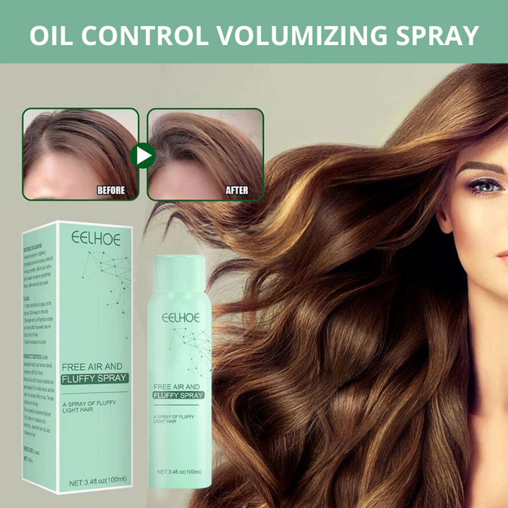 Vorher-Nachher: Volles, frisches Haar dank Volumenspray für feines Haar. Effektive Ölregulierung & sofortige Fülle.
