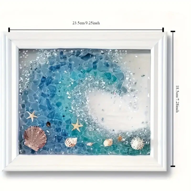 Kinder basteln kreative Meerglas Kunst: DIY Set für fantasievolle Deko-Projekte und Strandgut-Erinnerungen.