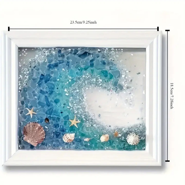 Kinder basteln kreative Meerglas Kunst: DIY Set für fantasievolle Deko-Projekte und Strandgut-Erinnerungen.