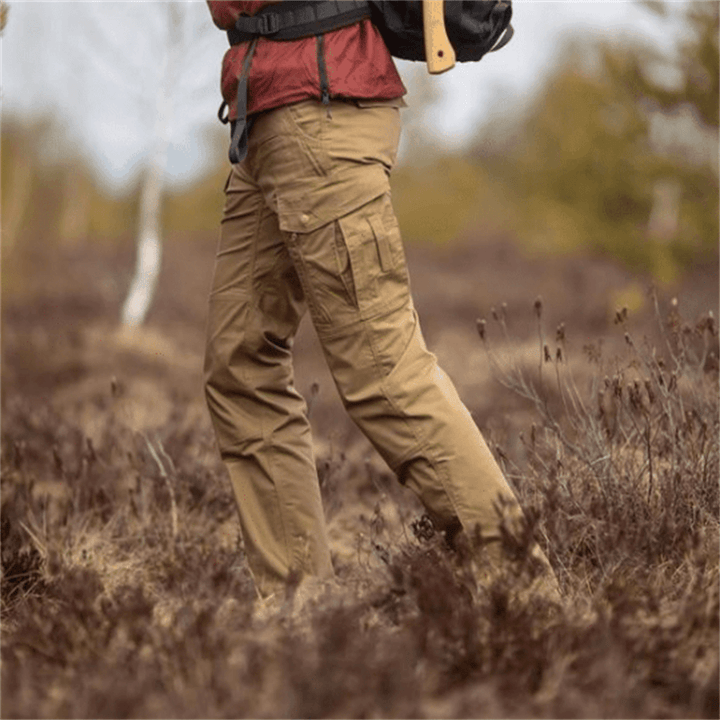 Wasserdichte Taktische Herrenhose, robust für Outdoor-Abenteuer, Wandern & Alltag; mehrere Taschen.