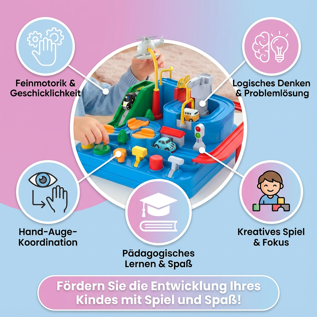 Lernspiel für Kinder: Pädagogisches Geschicklichkeitsspiel zur Förderung von Konzentration & Motorik.