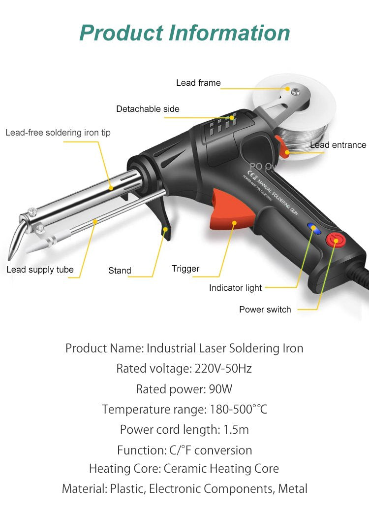 Präzises Schweißlötgerät für Elektronik und feine Metallarbeiten von Heimwerkern.