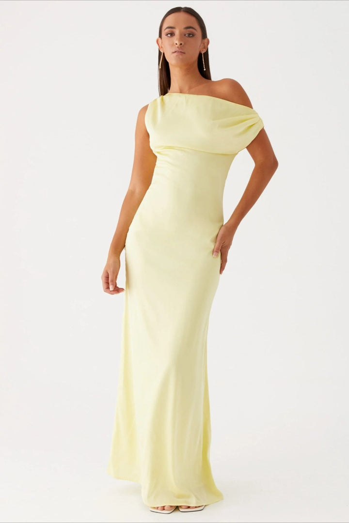 Elegantes Abendkleid für Hochzeitsgäste, Damen Maxikleid in festlicher, fließender Optik.