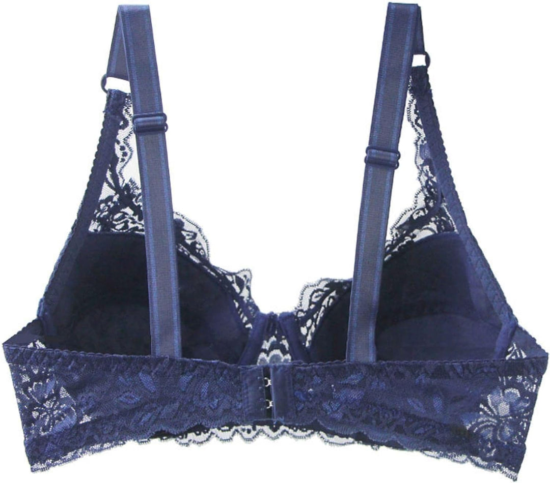 Damen Dessous Spitzen-BH Übergröße mit Push-up Effekt, modisch, komfortabel und sexy mit Bügeln.