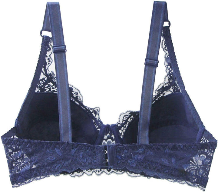 Damen Dessous Spitzen-BH Übergröße mit Push-up Effekt, modisch, komfortabel und sexy mit Bügeln.