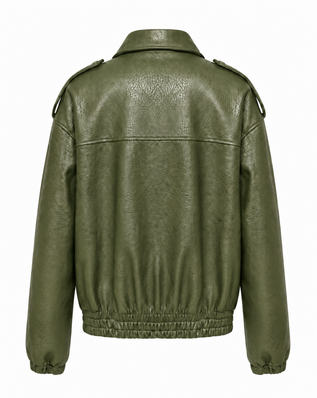 Lässige Damen Bikerjacke, kurz geschnitten & oversized. Ideal als stylische Fashion-Jacke mit Reverskragen.