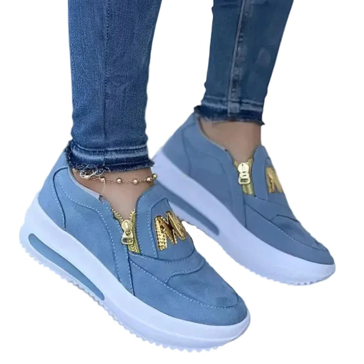 Bequeme Damen Orthopädische Sneaker, atmungsaktiv & leicht, mit ergonomischer Fußentlastung für jeden Tag.