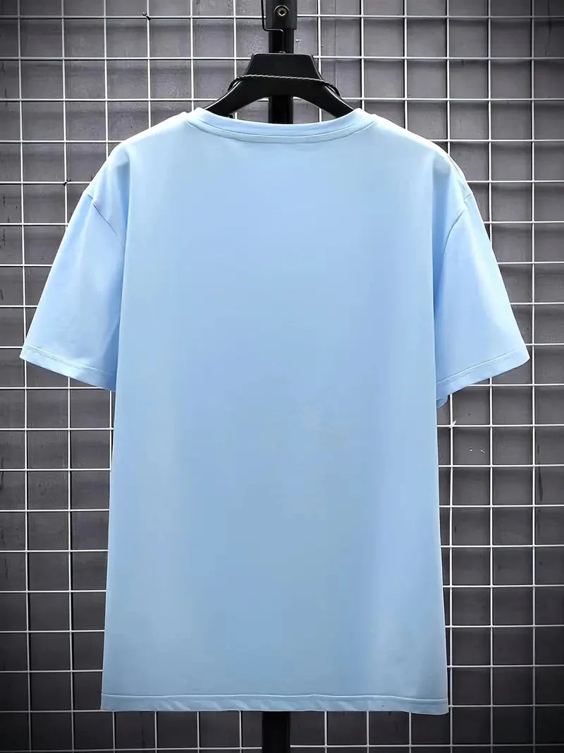 Trendiges Herren T-Shirt, V-Ausschnitt, Slim Fit Kurzarm, modisch & komfortabel.
