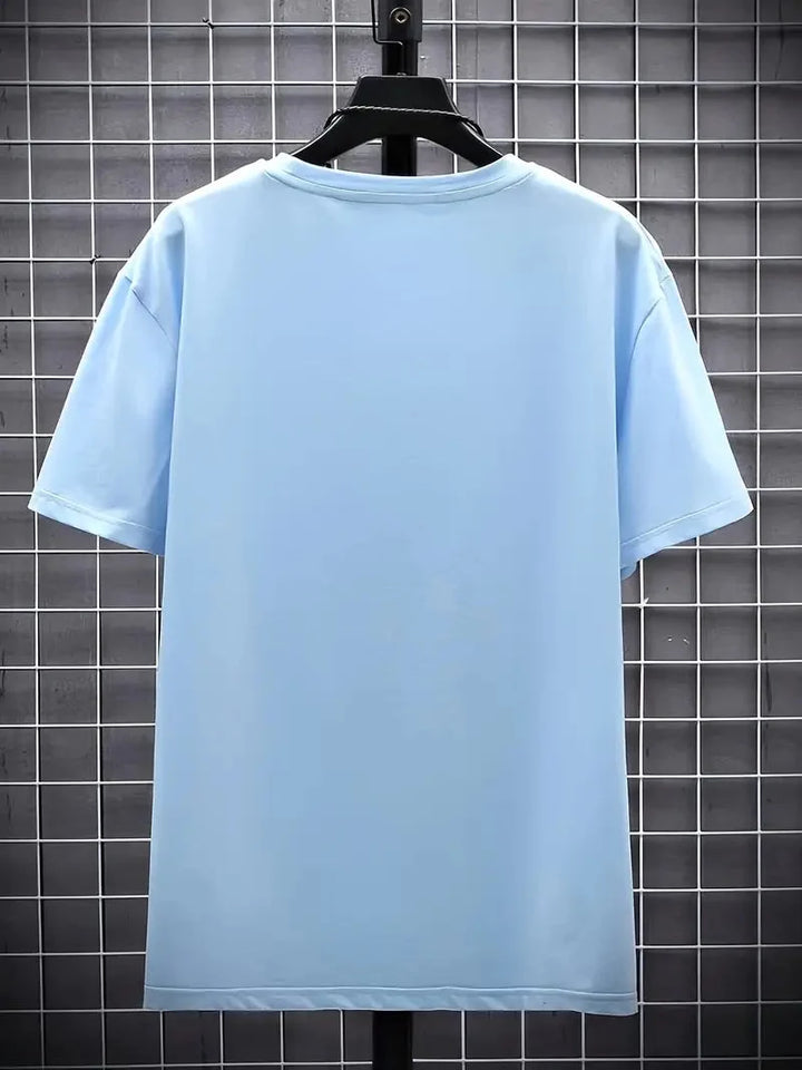 Trendiges Herren T-Shirt, V-Ausschnitt, Slim Fit Kurzarm, modisch & komfortabel.