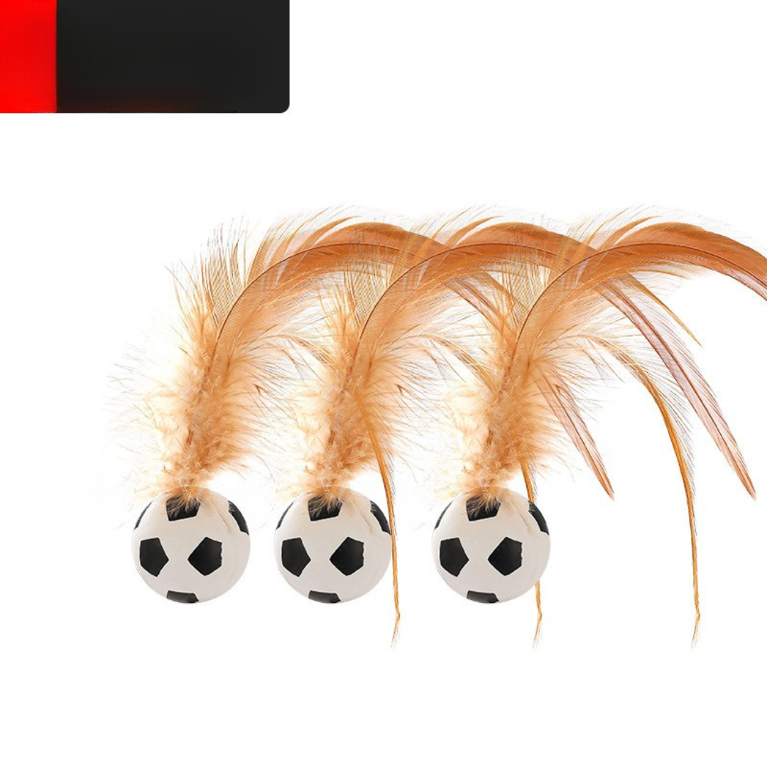 Faszinierendes Federball Katzenspielzeug, das Ihre Katze aktiv & beschäftigt hält. Ideal für Spiel & Bewegung.