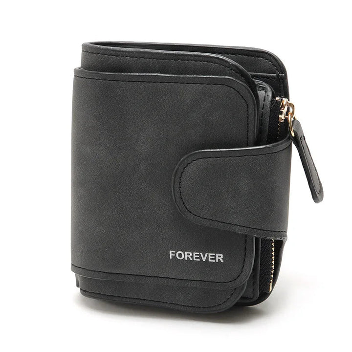 Moderne Damen Kurzgeldbörse, elegant & klein. Perfektes Accessoire für bewusste Frauen.