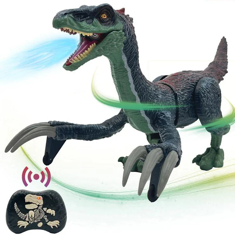 Spannender RC T-Rex Dinosaurier mit realistischer Hauttextur und Nebel-Effekt.