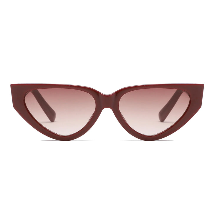 Feminine Katzenaugen-Sonnenbrille, Retro-Design, UV400 Schutz, Must-have Accessoire.