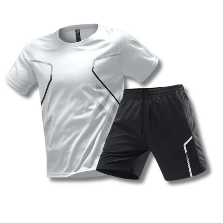Atmungsaktives Herren Polo-Shirt für Tennis & Padel in Weiß. Perfekt für intensives Training und Freizeitsport im Sommer.