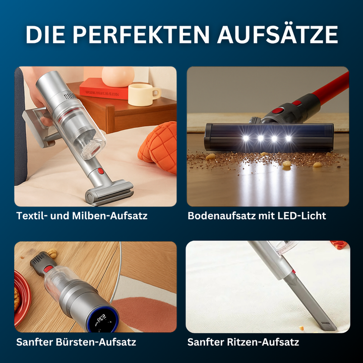Einfache Entleerung des Staubbehälters beim Akku Staubsauger. Saubere Handhabung, schnelle Reinigung.
