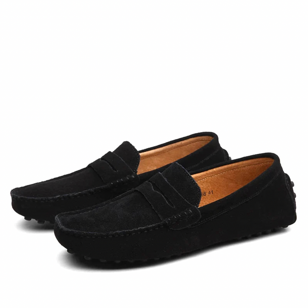 Braune Herrenschuhe Loafers, bequeme Business- & Freizeitschuhe. Robust & modisch.