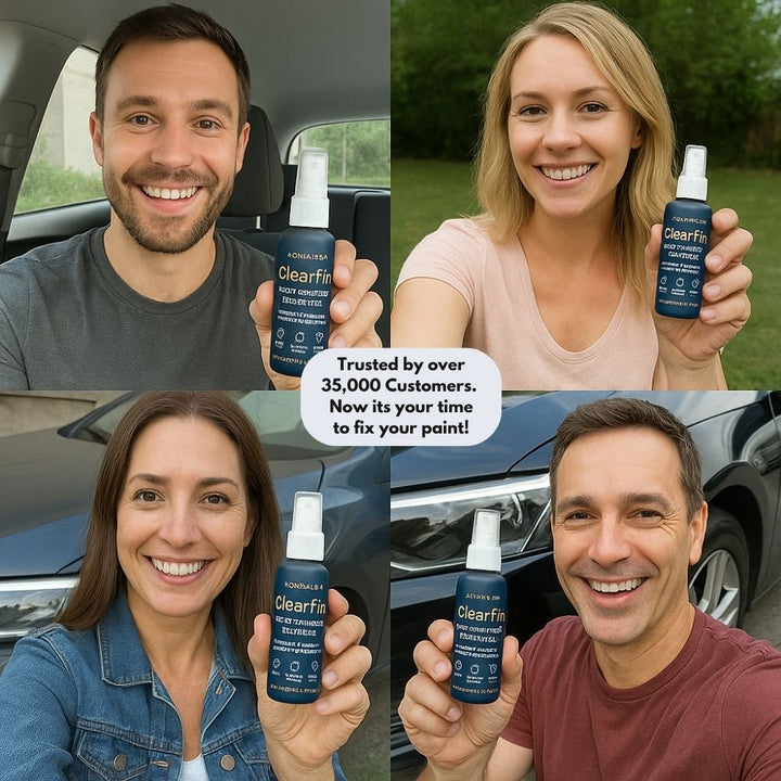 ClearFix Autokratzer-Entferner-Spray. Hochwirksame Politur für Lackpflege und Entfernung von Oberflächenkratzern.