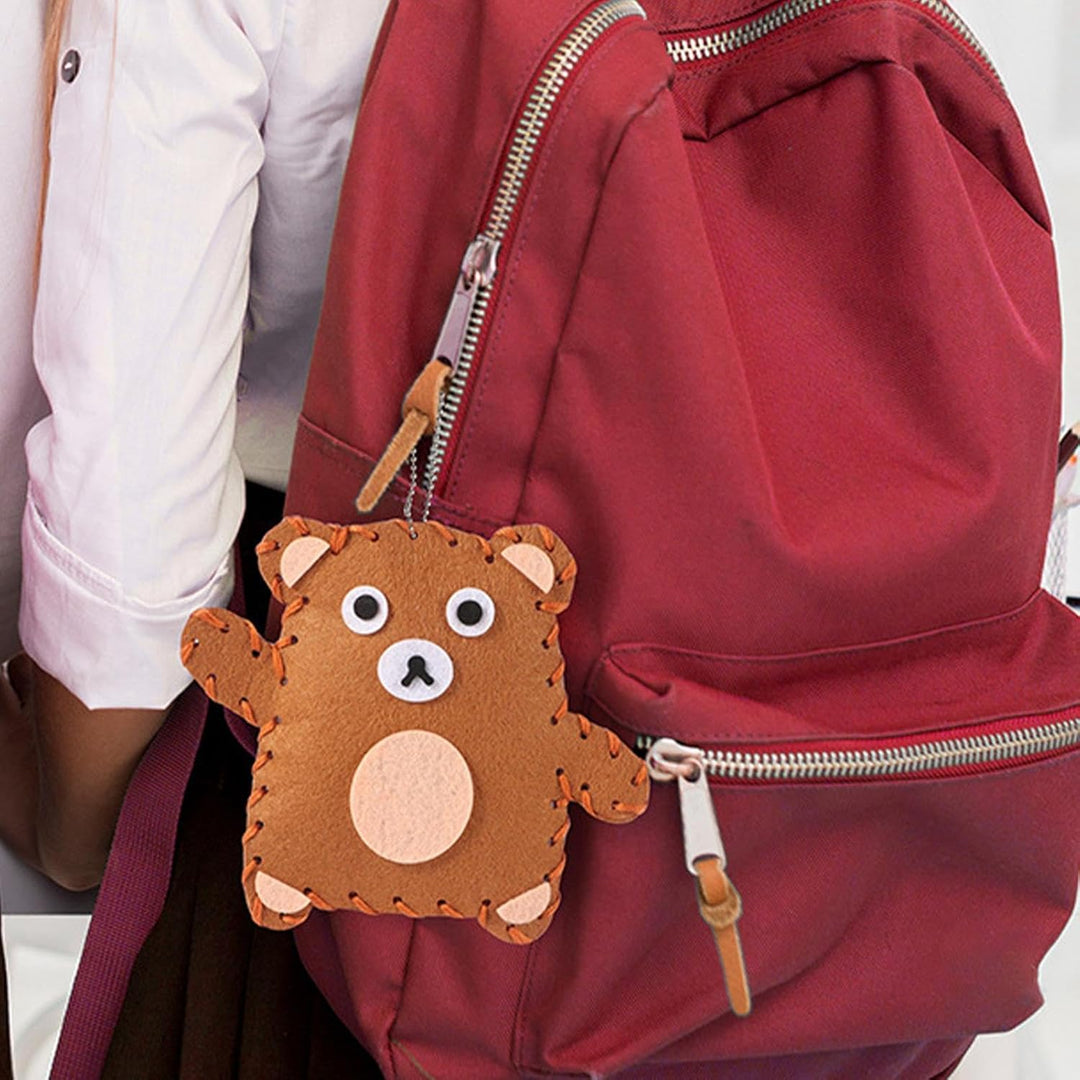Pädagogisches Filztiere Bastelset für Kinder, spielerisch nähen lernen & Kreativität entfalten.