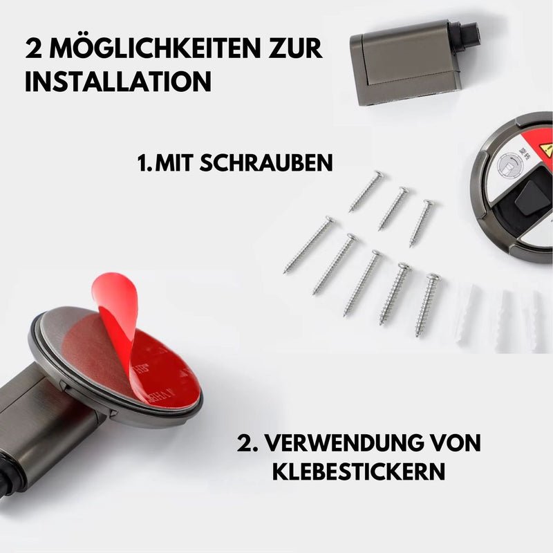 Stabiler Magnet-Türstopper für festen Halt ohne Bohren. Schützt Wände & sorgt für sichere Türsicherung.
