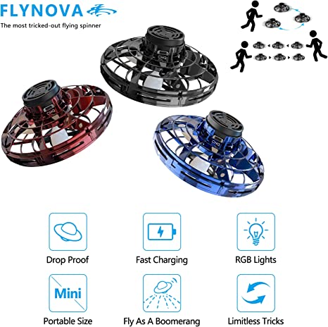 Hochwertiges Infrarot UFO Spielzeug, einfach zu fliegen. Ideales LED Gadget für Indoor & Outdoor.