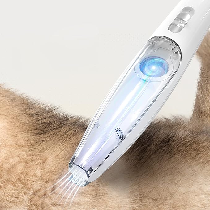 Lautloses Fellpflegegerät für Hunde & Katzen: Vakuum-Trimmer für Tierhygiene.