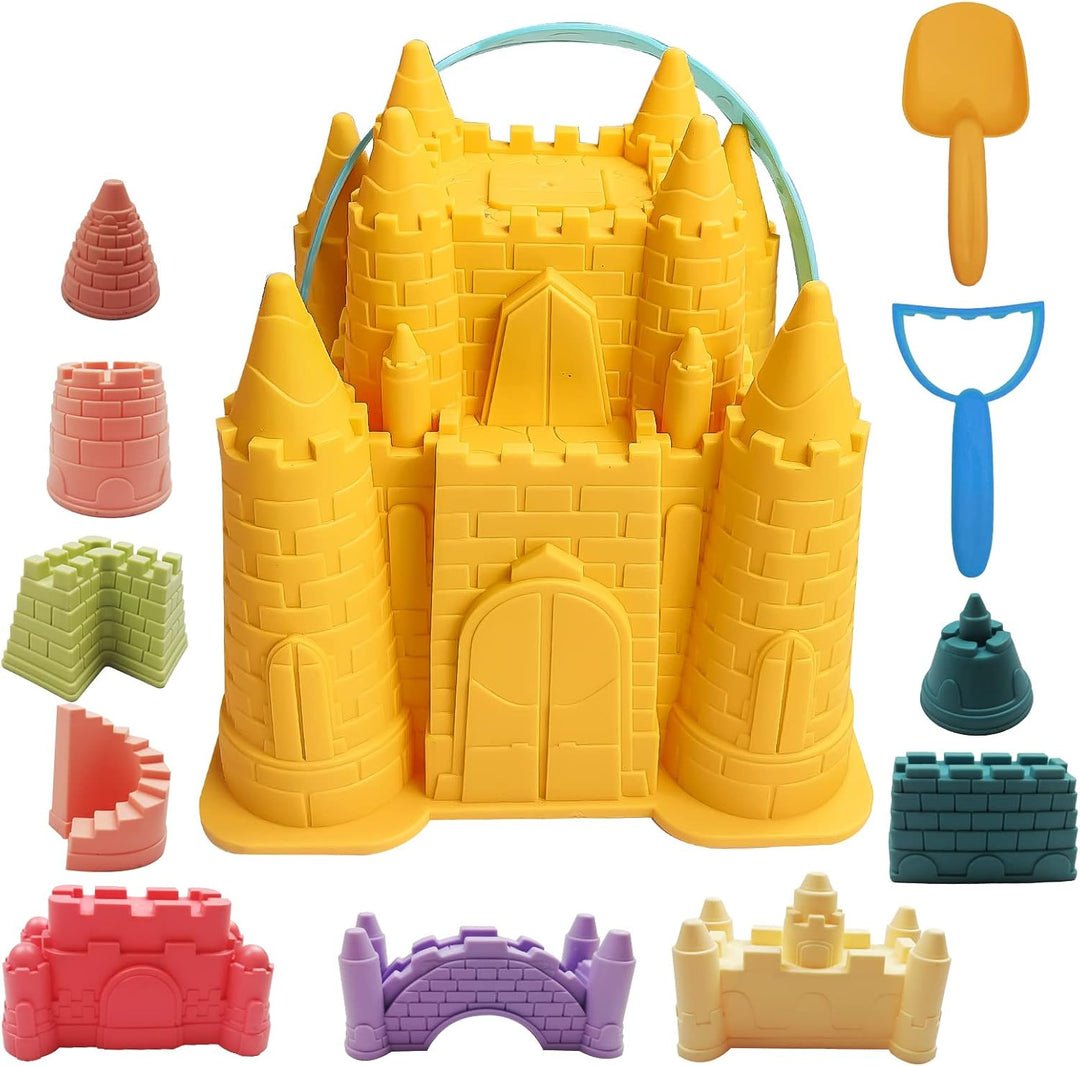 Robuste Montessori Sandspielzeuge für Kleinkinder & Kinder zum Bauen & Spielen im Sommer-Sandkasten.