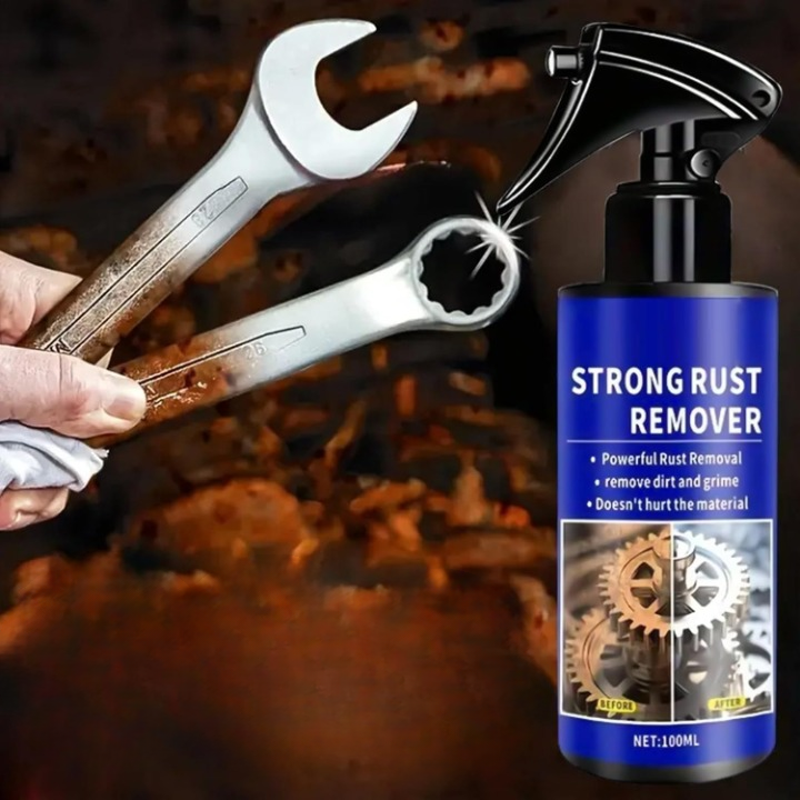 Flasche Rostentferner Spray 500ml für Werkzeuge, Metallpflege, Haushalt & Garten. Schneller Rostlöser.