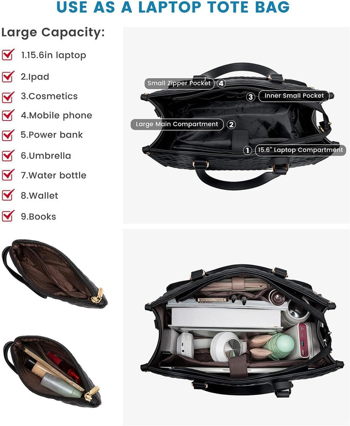 Unisex 2-in-1 Thermotasche für Laptop & Mittagessen. Mit Organizer, Kühl- & Wärmefunktion für Büro & Reise.