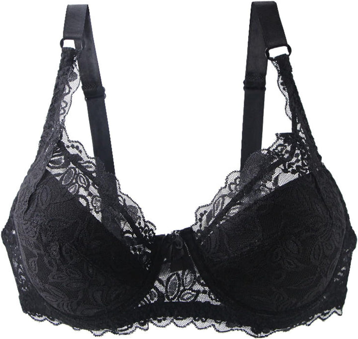 Eleganter Damen Spitzen-BH in Übergröße, modische Dessous mit Bügeln und komfortablem Halt.