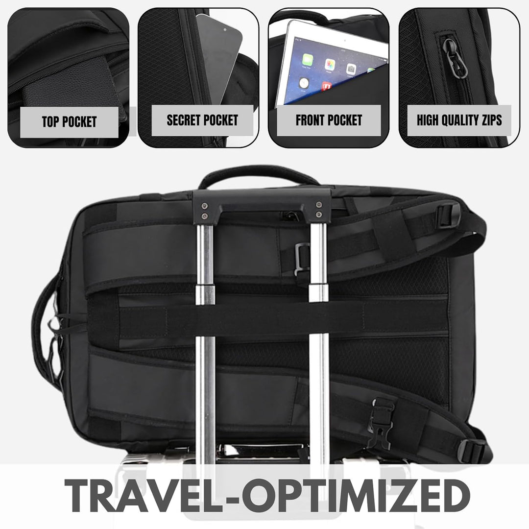 Praktischer 15-Zoll-Laptoprucksack mit USB-C für unterwegs, wasserdicht und modern im Design.
