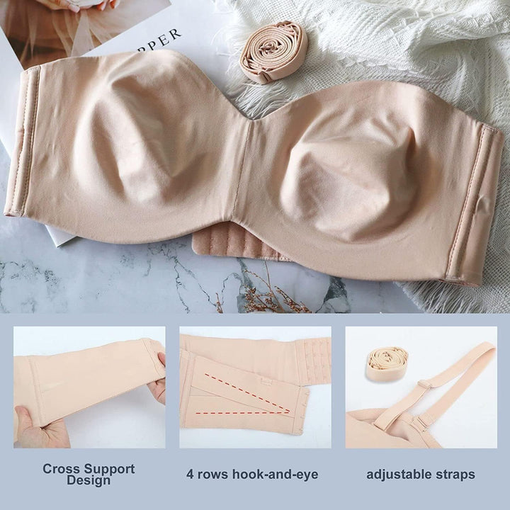 Nahtloser Support BH für Damen in Übergröße, ideal für maximalen Komfort und Halt.