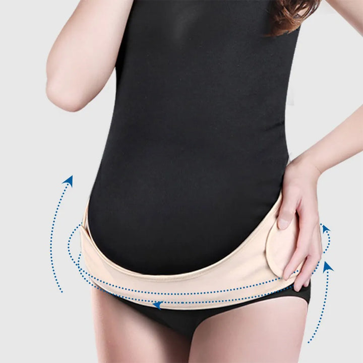 Flexibles Schwangerschafts Bauchband; passt sich perfekt an den wachsenden Bauch an, für Mütter.
