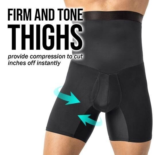 Unsichtbare Herren Shapewear Shorts für diskrete Bauchkontrolle. Perfekt als formende Unterwäsche für Männer.